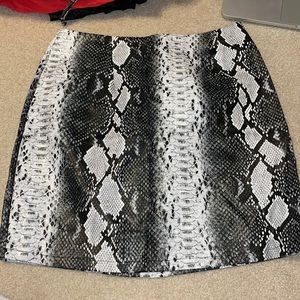 Snakeskin skirt